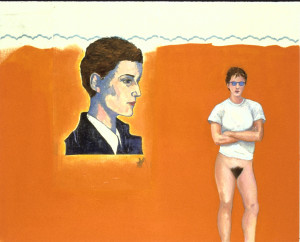 "Romaine Brooks and Me" (1994, oil on canvas)